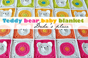 Teddy bear granny square pattern-featured image