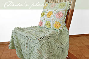 Vintage crochet blanket