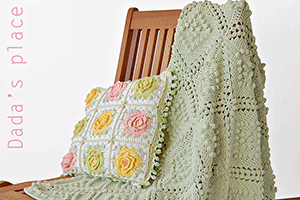 Vintage style crochet blanket free pattern