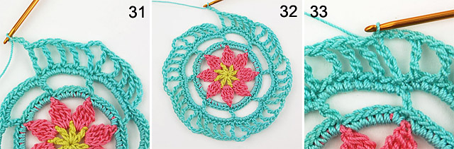 crochet mandala free step-by-step tutorial